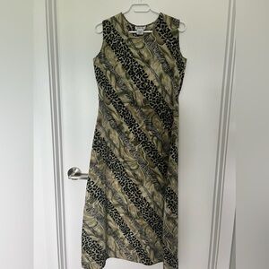 90s Midi Printed Dress